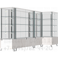 Стеклянные витрины вместе