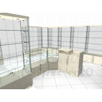 Стеклянный павильон для бижутерии