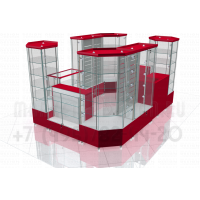 Стеклянный павильон для продажи бижутерии в тц
