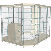 Стеклянный павильон для торговли подарочными наборами