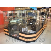 Стеклянный торговый павильон для продажи кожгалантереи