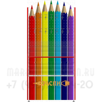 Стеллаж для продажи цветных карандашей