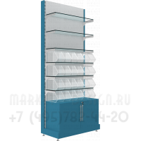 Стеллаж односторонний с диспенсерами для конфет