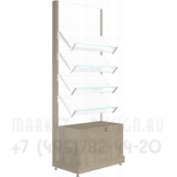 Стеллаж пристенный  с усиленными полками