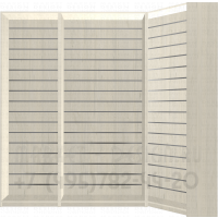 Стеллаж с эконом панелями из лдсп вместе