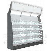 Стеллаж с полками диспенсерами для товаров на развес