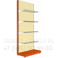 Стеллаж с полками для товара 1060 мм без фриза