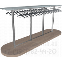 Стеллажи для выкладки одежды