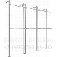 Стеллажи с перекладинами для торговли