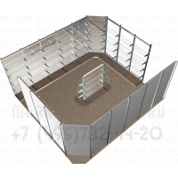 Стеллажи зеркальные для магазина посуды