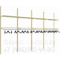 Стенды с креплением к стене для  одежды
