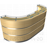 Стол ресепшн округлый