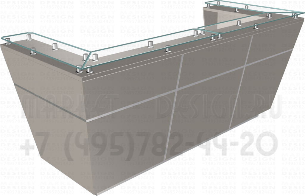 Стол ресепшн со световой панелью