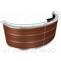 Стойка ресепшн полукруглая