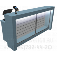 Стойка ресепшн с рабочей поверхностью