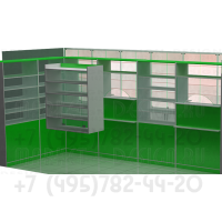 Торговая мебель для аптечного киоска 