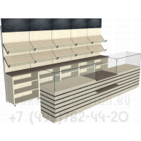 Торговая мебель для павильона хлебобулочных изделий и хлеба