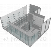 Торговая мебель для шоурума посуды 