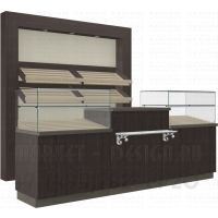 Торговое демонстрационное оборудование для продажи хлеба