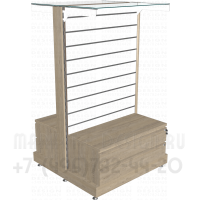 Торговое оборудование с экономпанелями и подтоварной тумбой