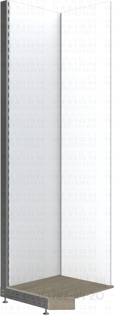 Торговое оборудование угловой стеллаж альбатрос
