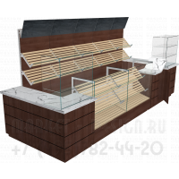 Торговый хлебный отдел для хлебобулочных изделий