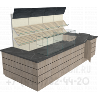 Торговый односторонний отдел для хлеба и выпечки