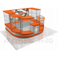 Торговый островной киоск для часов в торговый  центр