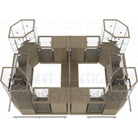 Торговый павильон для демонстрации и продажи аксессуаров и бижутерии