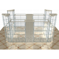 Торговый павильон стеклянный для демонстрации бижутерии