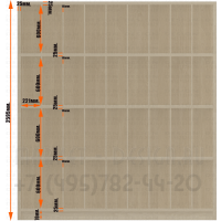 Стеллаж для хранения обойных каталогов на четыре уровня полок с девятью ячейками размеры