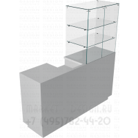 Торговый ресепшн для магазина  со стеклянной витриной