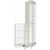 Угловая витрина для демонстрации посуды