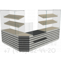 Угловое торговое место для хлебобулочных изделий