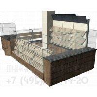 Угловой отдел для демонстрации и продажи хлеба и выпечки
