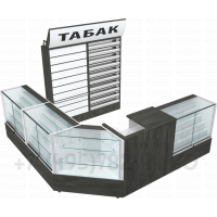 Угловой сигаретный павильон и табачных аксессуаров