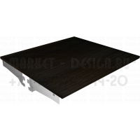 Усиленная полка из лдсп для островного стеллажа