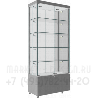 Усиленная прямоугольная витрина с накопительной тумбой