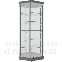 Усиленная шестигранная стеклянная витрина