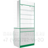 Витрина  для аптеки с выдвижными ящиками