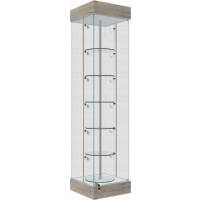 Витрина с круглыми полками для бижутерии