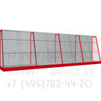 Витрина с раздвижными стеклами для автоинструмента вместе