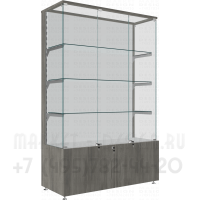 Витрина с усиленным металлическим  каркасом