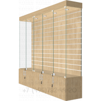 Витрина стеклянная для аксессуаров с распашными дверками