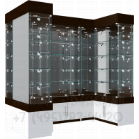 Витрины торговые с подсветкой под парфюмерию