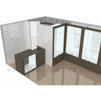 Витрины закрытые накопителем  для продажи подарков и сувениров
