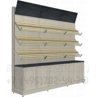 Стеллаж торговый для хлеба вместе