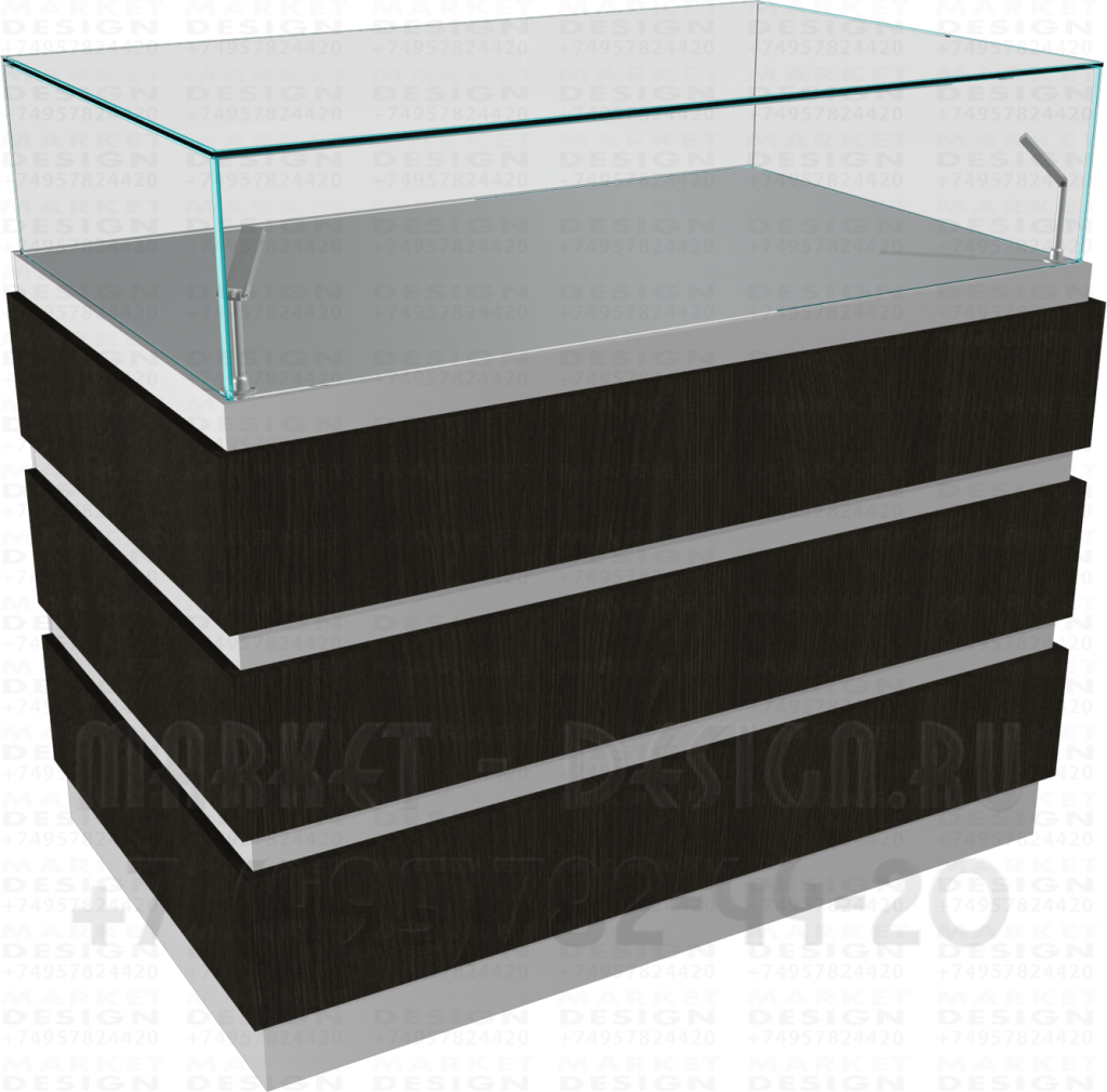 Прямоугольный прилавок для ювелирных магазинов 