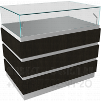 Прямоугольный прилавок для ювелирных магазинов 