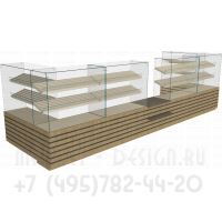 Застекленные витрины для хлебного павильона